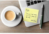Colorful Sticky Notes - Self-Adhesive Notepads - Student Notebooks - Tear-Off - 4 Packs, 100 Sheets - Side View