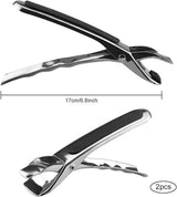 Anti-burn clip - two-piece plate clip - insulation material for the air fryer handle - 45-Degree Angle