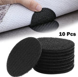 Set of 10 - Removable and Reusable - Trace-Free Adhesive - Sofa Cushion Fastener - Anti-Tread Mat for Bed Sheets - Side View