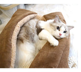 Dog Bed - Cat Bed - Dog Mat - 2-in-1 Warm Cat Bed - Pet Bed - Cat Sofa - Cat - Soft and Fluffy - 70*50cm - Top-Down View