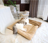 Dog Bed - Cat Bed - Dog Mat - 2-in-1 Warm Cat Bed - Pet Bed - Cat Sofa - Cat - Soft and Fluffy - 70*50cm - 45-Degree Angle