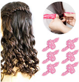 Curling Iron - 20 pieces - Curling iron with sponge - Curling iron for short hair - No heating required - Spiral curling iron - Mini curling iron - Soft and elastic sponge material - Styling tools hair - DIY hair styling tools for women - Front View