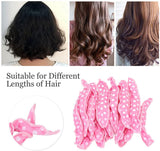 Curling Iron - 20 pieces - Curling iron with sponge - Curling iron for short hair - No heating required - Spiral curling iron - Mini curling iron - Soft and elastic sponge material - Styling tools hair - DIY hair styling tools for women - Side View
