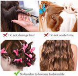 Curling Iron - 20 pieces - Curling iron with sponge - Curling iron for short hair - No heating required - Spiral curling iron - Mini curling iron - Soft and elastic sponge material - Styling tools hair - DIY hair styling tools for women - Top-Down View
