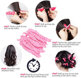 Curling Iron - 20 pieces - Curling iron with sponge - Curling iron for short hair - No heating required - Spiral curling iron - Mini curling iron - Soft and elastic sponge material - Styling tools hair - DIY hair styling tools for women - 45-Degree Angle