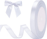 Gift Wrap Ribbon - 22mm Off-White Satin Ribbon - 10mm Wide - Suitable for Gift Wrapping, Valentine's Day Decorations, Heavy Fabrics - Handmade and Wedding Decorations - Gift Wrapping