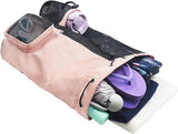 Backpack - Sports Bag - Travel Bag - Training Bag - Swimming Bag - 30*15*45cm - Mesh Material - Drawstring Design - Side Storage Space - Unisex - Suitable for Fitness, Swimming, Travel, Dancing, Camping（Pink） - 45-Degree Angle