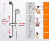 Shower Rod Slide Rail - 24mm Diameter - Handheld Shower Head Holder - Adjustable - ABS Material - Handheld Shower Head - Shower Head - Shower Head Holder - Handheld Shower Head Holder - Shower - Bathroom - Silver - Universal - Suitable for shower rods - E - Top-Down View
