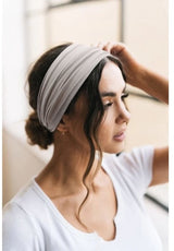 Headbands - Wide Headbands for Girls - Elastic Running Straps - Yoga Straps - 4-Pack - Side View