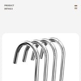 10-pack - Non-slip - Space-saving - Storage rack - Wardrobe belt/scarf hooks - Suitable for displaying hats, vests, ties, shawls (black)
