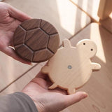 Coasters - Cute coasters - wood - With a stylish turtle design - A fun desk decoration - Perfect for storing all kinds of cups, cutlery and kitchen utensils.