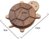 Coasters - Cute coasters - wood - With a stylish turtle design - A fun desk decoration - Perfect for storing all kinds of cups, cutlery and kitchen utensils.