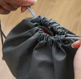 Shoe Bags - 5 Pieces - Shoe Bag - Travel and Storage Bag - Water-Repellent - Travel Organizer - Gray (36*26.5 cm) - Front View
