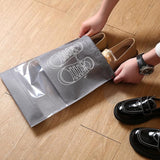 Shoe Bags - 5 Pieces - Shoe Bag - Travel and Storage Bag - Water-Repellent - Travel Organizer - Gray (36*26.5 cm) - Top-Down View
