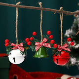 Christmas Bells - 6 - Christmas Tree Decorations - Metal Bells - Christmas Decorations - DIY Metal Bell Hangers - Side View