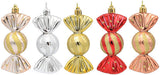 Christmas Decorations - Christmas Decorations - Painted Candy Tree Decorations - Rose Gold (5 per box)
