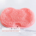 Shower Mat - Non-Slip Bath Mat - Foot Cleansing Pad, Back Scrub Pad, Exfoliating Bath Scrub Pad, Non-Slip Wall Suction Cup - Suitable for Men and Women (Pink)