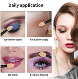 Eyeshadow Brushes - Eyeshadow Applicators - Eyeshadow Sponges - 50 pieces - Top-Down View