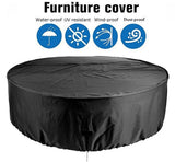 Dust Cover - Round Patio Table, Waterproof Cover - Anti-Fading Furniture Cover - (227 * 100 cm)