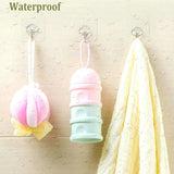 Self-adhesive hooks - transparent - waterproof - self-adhesive wall hooks - suitable for keys - bathroom, shower, outdoor, kitchen, door - practical pack of 24