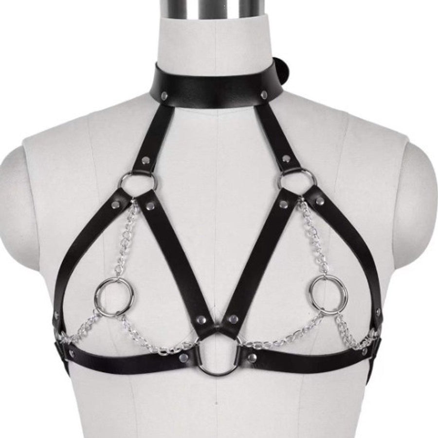 Bra Straps - Punk Cupless Bra Straps - Bra Tops - Bra Support - Bra Chains