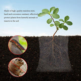 Garden Tools - 3-Piece Root Protection Baskets - Gopher-Resistant Stainless Steel Wire Basket Barriers - Keep Burrowing Animals, Pests, Voles, Moles, and More Out - 24 x 24 Inches - Front View