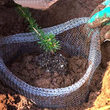 Garden Tools - 3-Piece Root Protection Baskets - Gopher-Resistant Stainless Steel Wire Basket Barriers - Keep Burrowing Animals, Pests, Voles, Moles, and More Out - 24 x 24 Inches - Side View