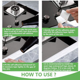 Waterproof Sealing Tape - for floors, walls, countertops, sinks, bathrooms, toilets and baths - 2-pack - 45-Degree Angle