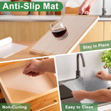 30*300cm non-stick coated shelves - waterproof and oil-resistant - thickened - easy to clean and cut - drawer insert - suitable for refrigerators, desks, cabinets, kitchens