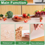 30*300cm non-stick coated shelves - waterproof and oil-resistant - thickened - easy to clean and cut - drawer insert - suitable for refrigerators, desks, cabinets, kitchens - Side View
