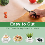 30*300cm non-stick coated shelves - waterproof and oil-resistant - thickened - easy to clean and cut - drawer insert - suitable for refrigerators, desks, cabinets, kitchens - 45-Degree Angle