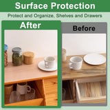 30*300cm non-stick coated shelves - waterproof and oil-resistant - thickened - easy to clean and cut - drawer insert - suitable for refrigerators, desks, cabinets, kitchens - Rear View
