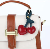 Bag Charms - Cute Leather Cherry Shape Pendant PU Cherry Bag Charms - for Bags - Suitable for Women and Girls