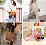 Cherry Charm Keychain - Fashion Accessory for Women's Bags - Suitable for Car Keyrings - Front View