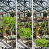Plant Hooks - Retractable Plant Hanger - Easy-Access Hanging Flower Baskets - For Garden Baskets, Pots, and Feeders - Pack of 6 - Side View