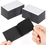 Self-adhesive hook and loop tape - 20 sheets - 50 x 100 mm Self-adhesive hook and loop tape - Wide hook and loop adhesive pads - Ideal for sewing, DIY projects, office supplies and crafts