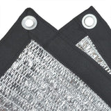 Reflective Aluminum Curtain Net with Eyelets - Sun Protection Cover - 6.5 ft x 6 ft