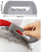 Deshedding Brush - Cat Brush - Cat Comb - Brush Against Cat Hair - Anti-Shedding - Coat Care - Gray - Front View
