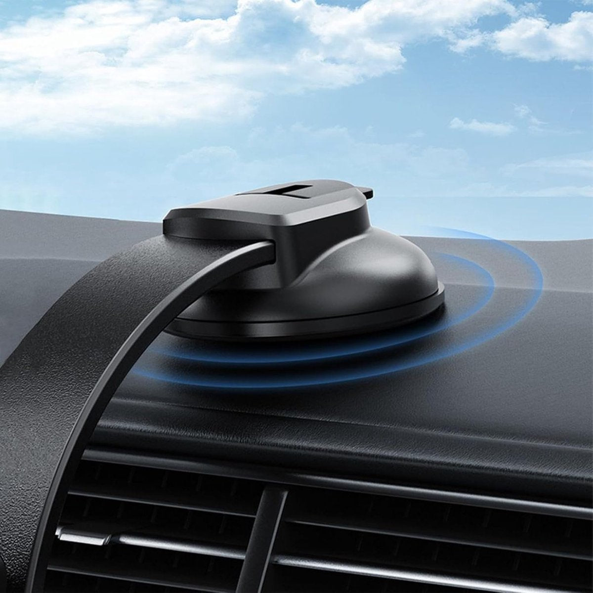 Phone Holder - Universal Base - 360° Rotatable Car Phone Holder - Suitable for cars, trucks, vehicles, windshields and mobile navigation systems.