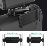 Car Phone Holders - Phone Holder - Back Seat - Adjustable Phone Holder - Back Seat Phone Holder - Universal Car Phone Holder - Black - Top-Down View