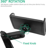Car Phone Holders - Phone Holder - Back Seat - Adjustable Phone Holder - Back Seat Phone Holder - Universal Car Phone Holder - Black - 45-Degree Angle