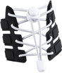 Sneaker Laces 120CM suitable for Sneakers - Elastic laces without a tie - Suitable for students and adults - With strong buckle and quick-release function (White)