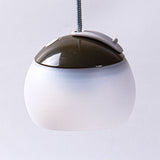 Night Light - Outdoor Camping Lamp - Atmospheric Decorative Lighting - Round Camping Lamp - 3 Brightness Levels - Hook Mount - Suitable for emergencies, tents, fishing, and other occasions. (Green) - Side View