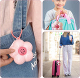 Mini Pill Box - Portable Jewelry Box - Flower-Shaped Storage Box - For storing small accessories - Suitable for boys and girls (Pink) - Top-Down View