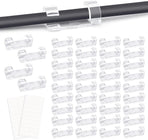Transparent Cable Clips Self-Adhesive – Cable Organizer – 120 pieces – Cable Tray – Cable Ties – Cable Lock – Desk Organizers – Organizer – Cable Trays – Cable Management – Clips – Ties