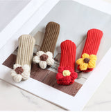 Door Handle Gloves - 4-Piece Set - Knitted Door Handle Gloves - Soft Door Handle Gloves - Warm Door Handle Gloves for Winter - Front View
