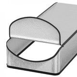 Attic Hatch Insulation Cover 63.5x138 cm - Dust Cover for Attic Hatch - Energy Saving With Zipper - For Stairs - Cool in Summer, Warm in Winter - Front View