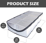 Attic Hatch Insulation Cover 63.5x138 cm - Dust Cover for Attic Hatch - Energy Saving With Zipper - For Stairs - Cool in Summer, Warm in Winter - Rear View