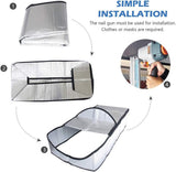 Attic Hatch Insulation Cover 63.5x138 cm - Dust Cover for Attic Hatch - Energy Saving With Zipper - For Stairs - Cool in Summer, Warm in Winter - Close-Up Angle