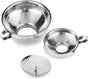 3-Pack - Funnels - Stainless Steel - Kitchen Funnels - Jam Can Funnels
